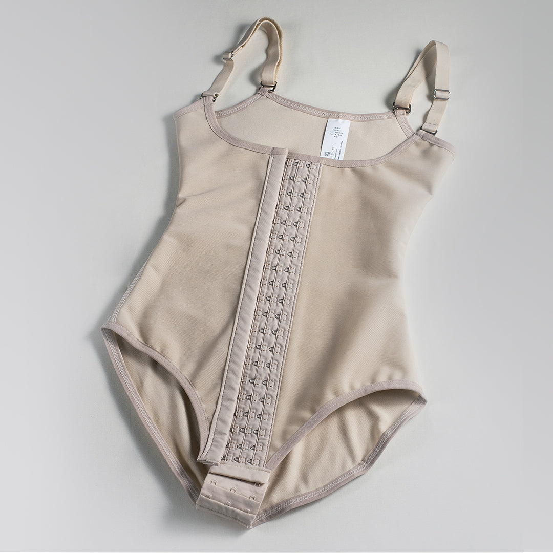 Faja Colombiana Tipo Body – Control Total con 3 Hileras de Broches Ajustables