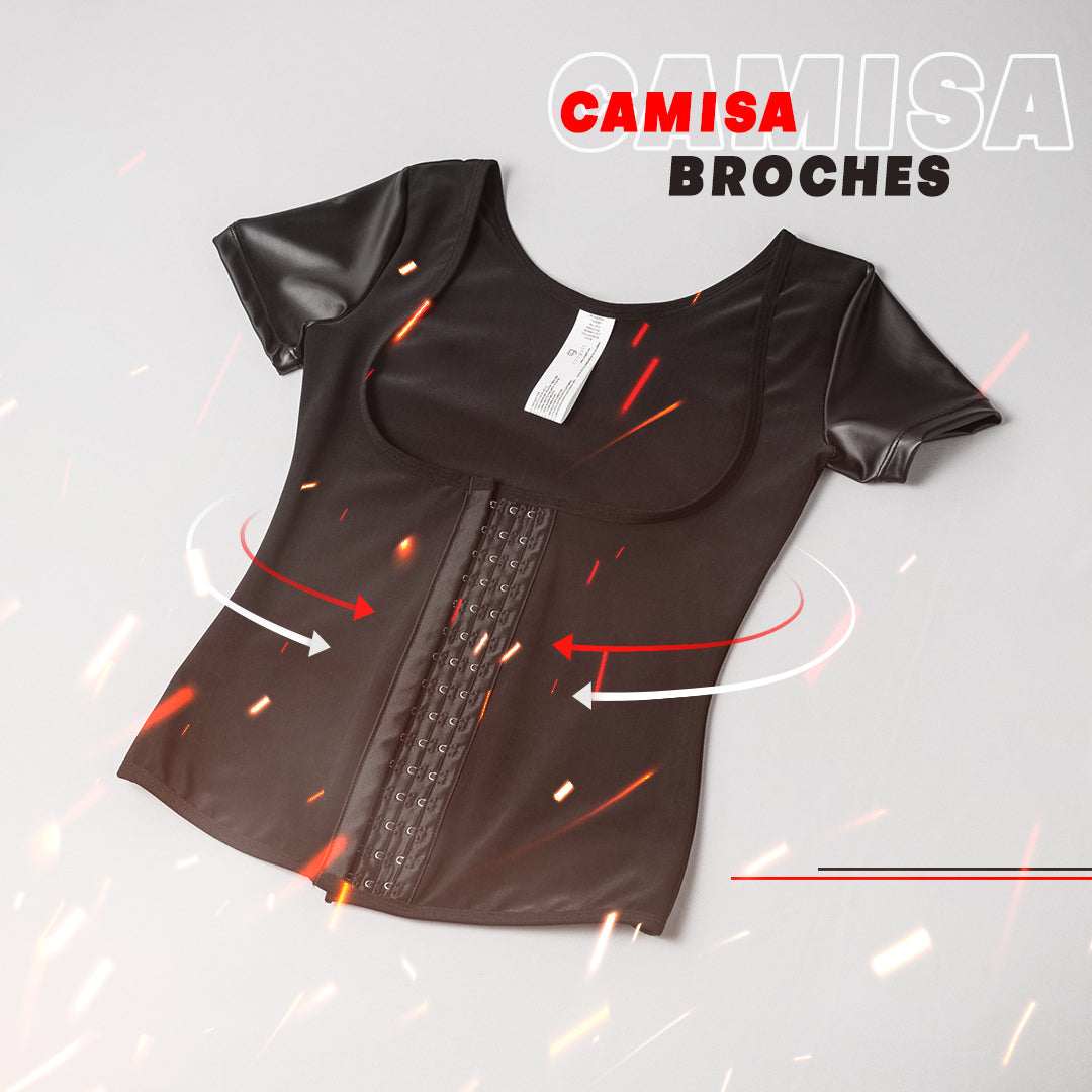 Camisa Mujer deportiva Broches Ajustables