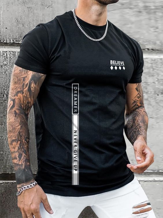 CAMISETA NEGRA  BELIVE  1009 / HOMBRE