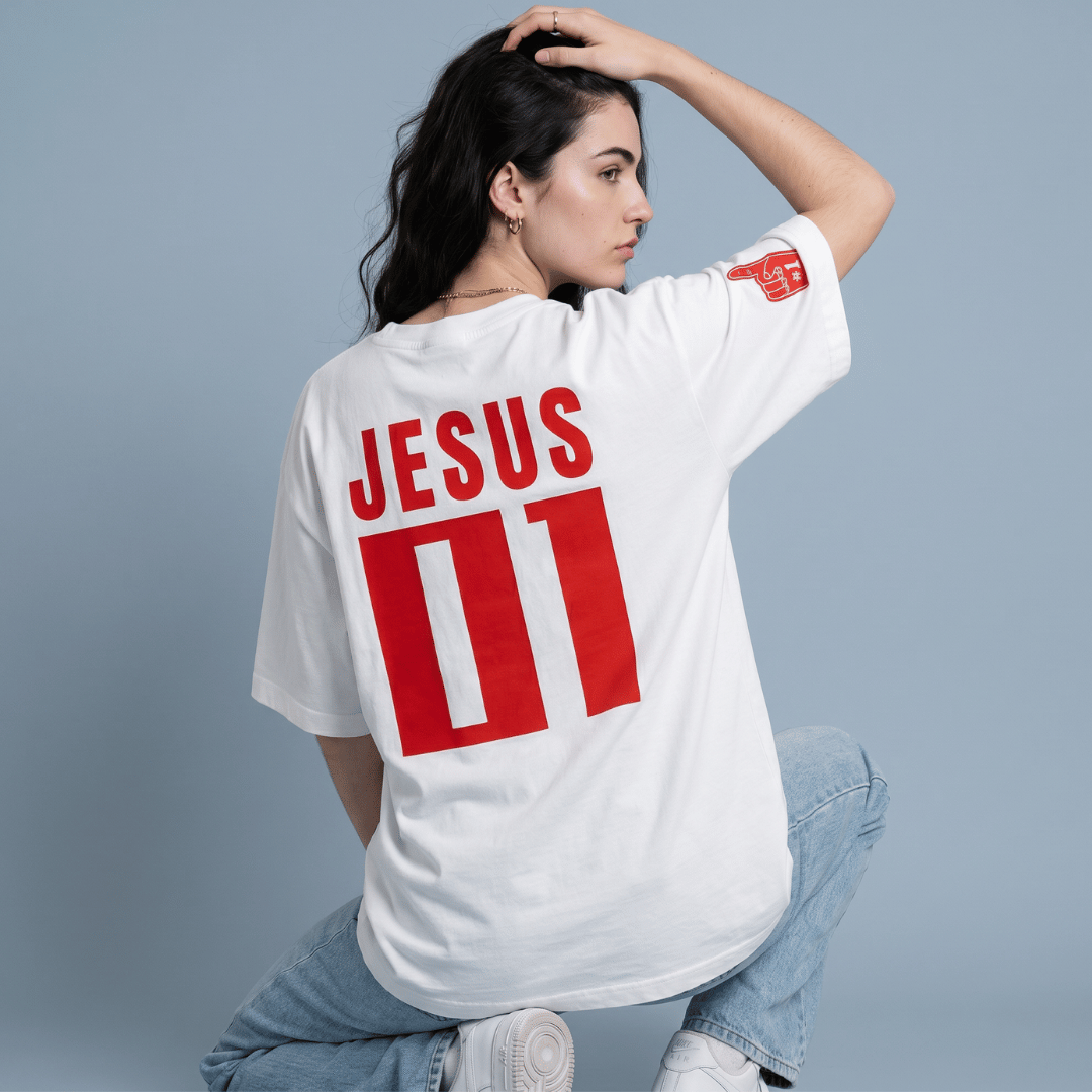 Tshirt oversized  JESUS 01 / MUJER