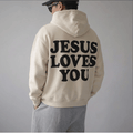Buzo UNISEX JESUS LOVE YOU BLANCO