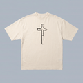 Tshirt oversized- CAMEL CRUZ JESUS / HOMBRE