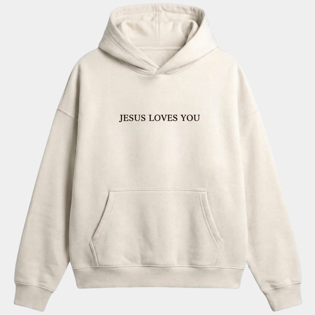 Buzo UNISEX JESUS LOVE YOU BLANCO