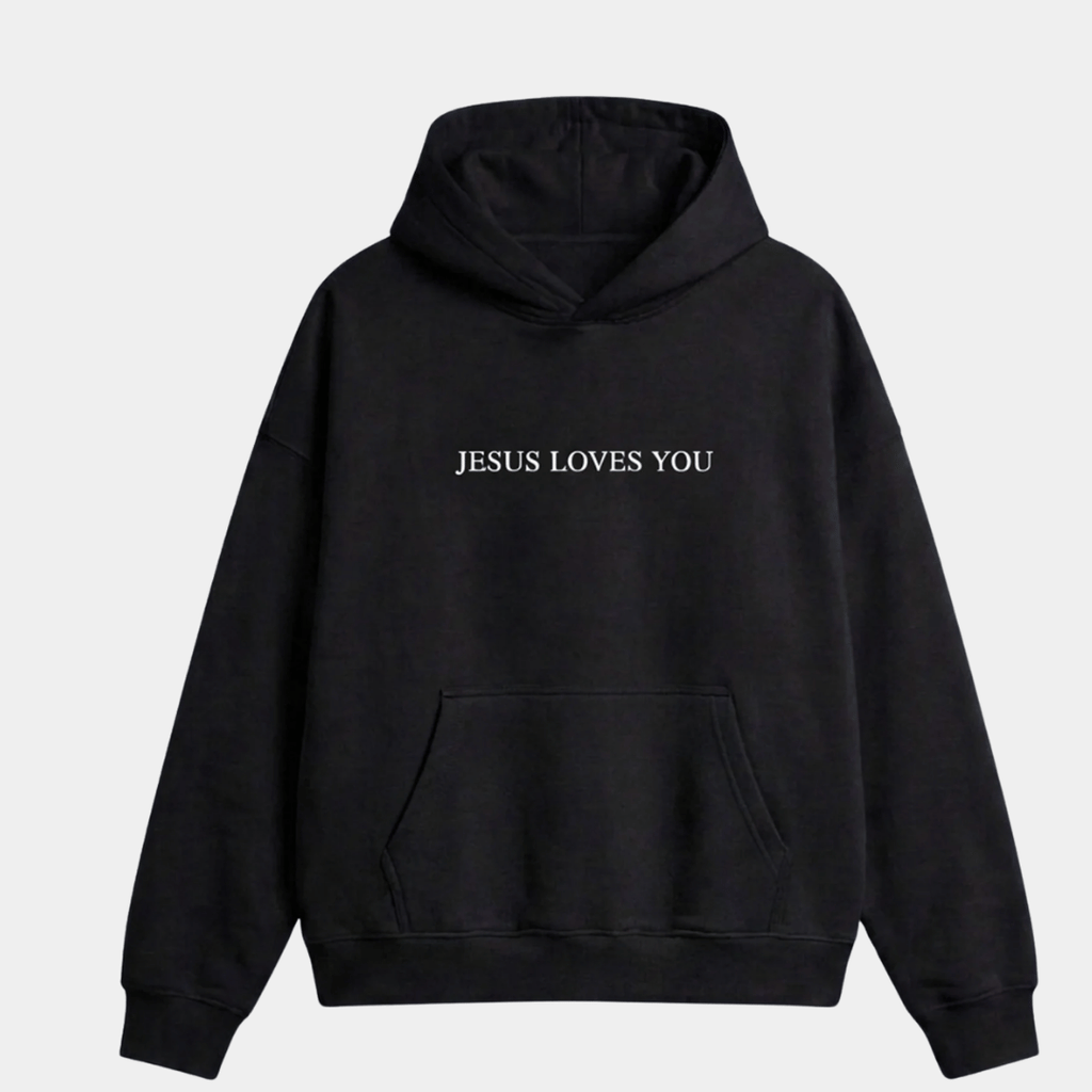 Buzo UNISEX JESUS LOVE YOU BLANCO