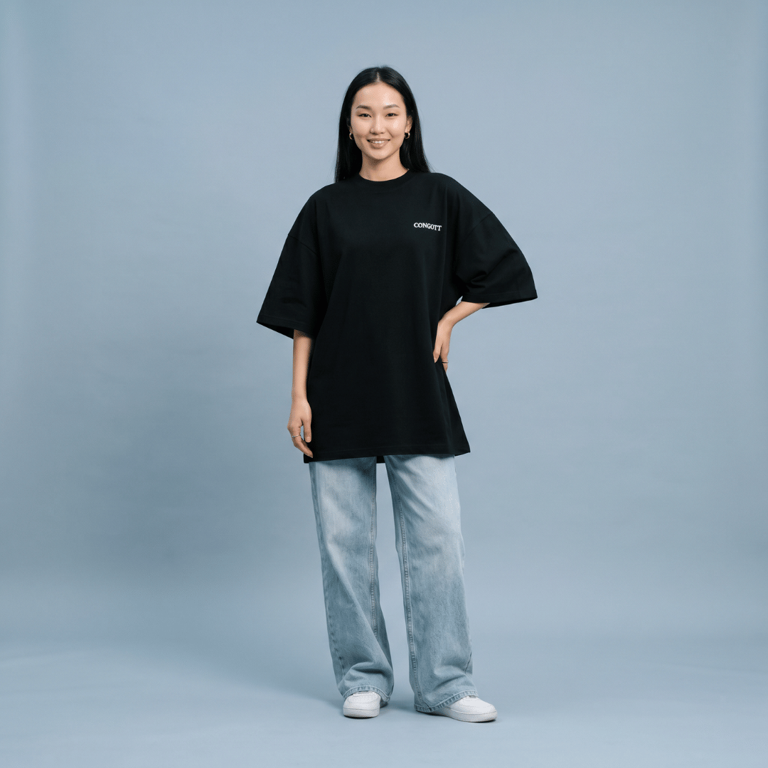 Tshirt oversized GOOD NEWS LOVES YOU / MUJER