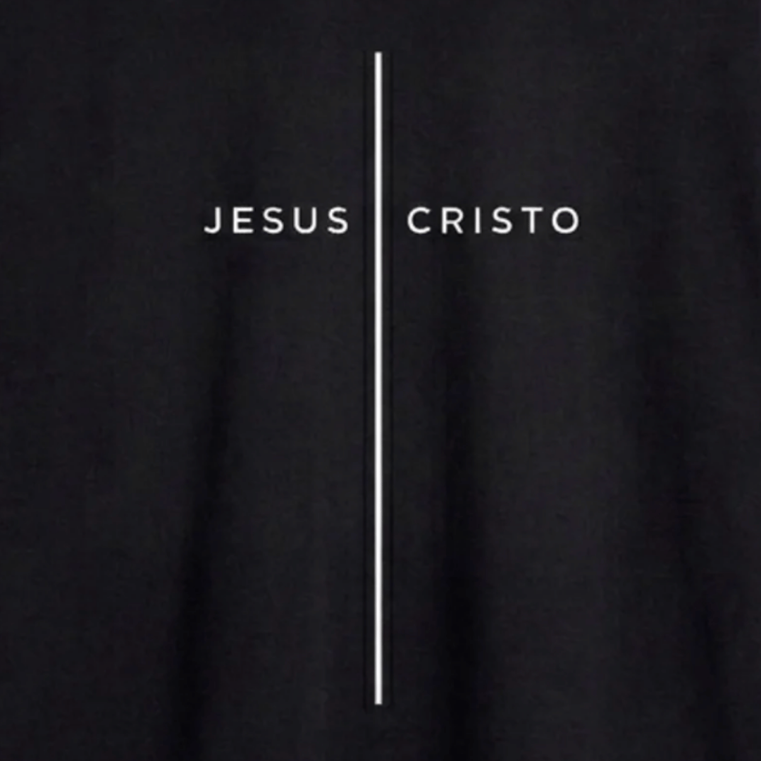 Tshirt oversized- NEGRA JESUSCRISTO 1002 / HOMBRE