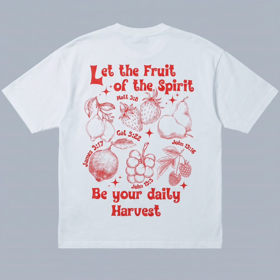 Tshirt oversized Let the Fruit of the Spirit / MUJER