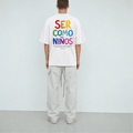 Tshirt oversized-BLANCO SER COMO NIÑOS / HOMBRE