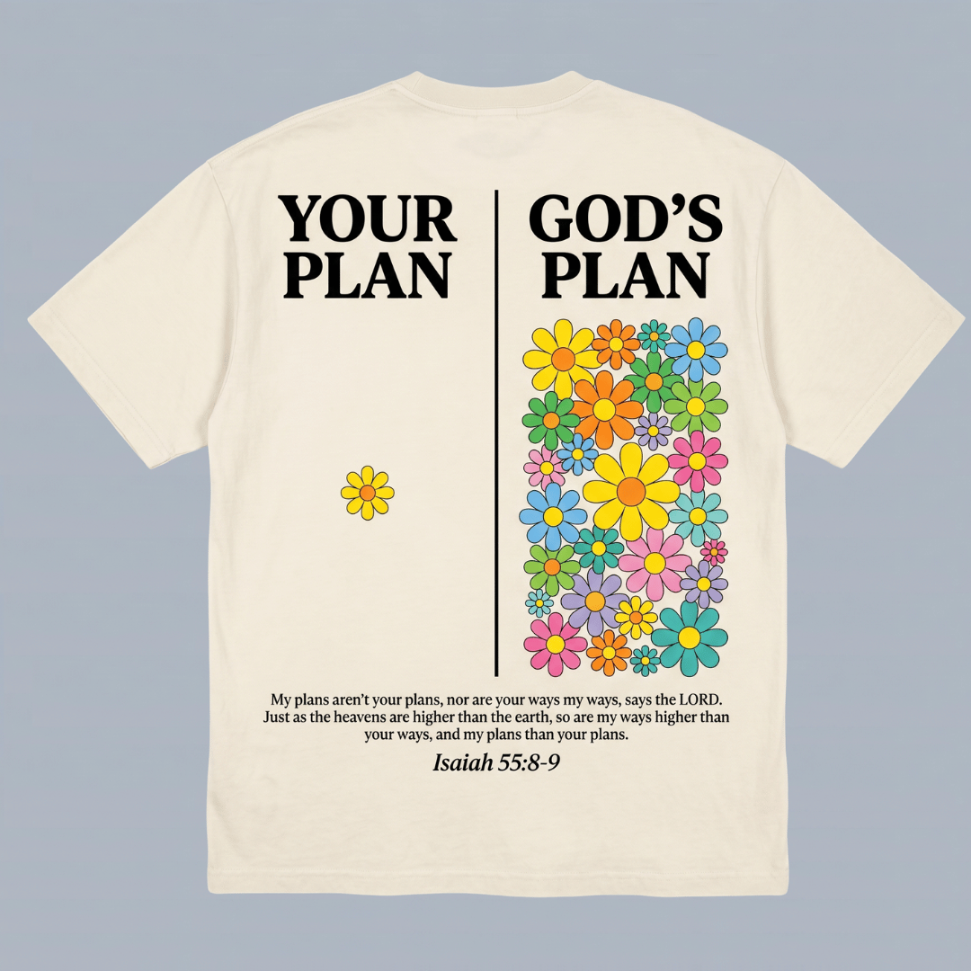 Tshirt oversized YOUR PLAN GOD PLAN / MUJER