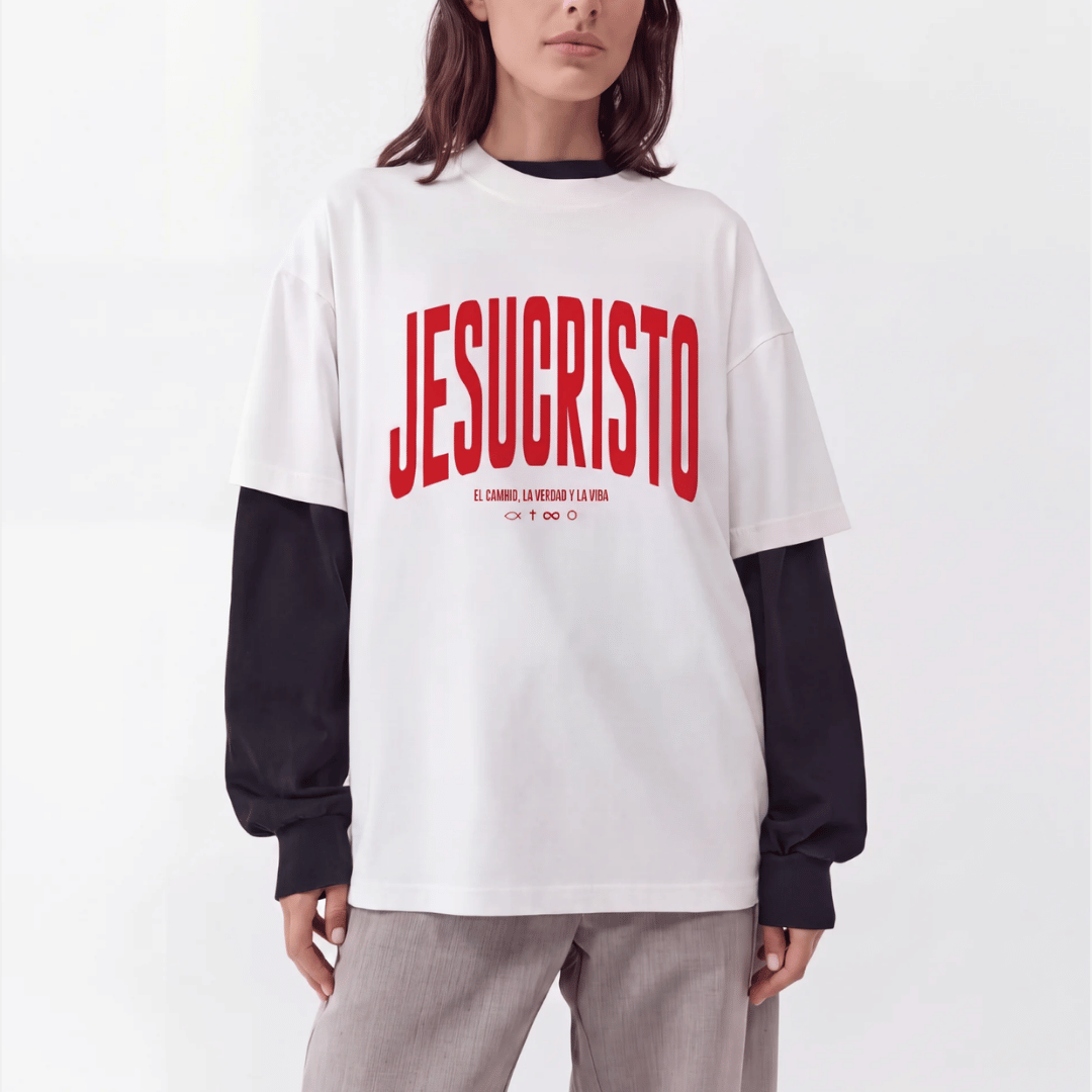 Tshirt oversized  JESUCRISTO / MUJER