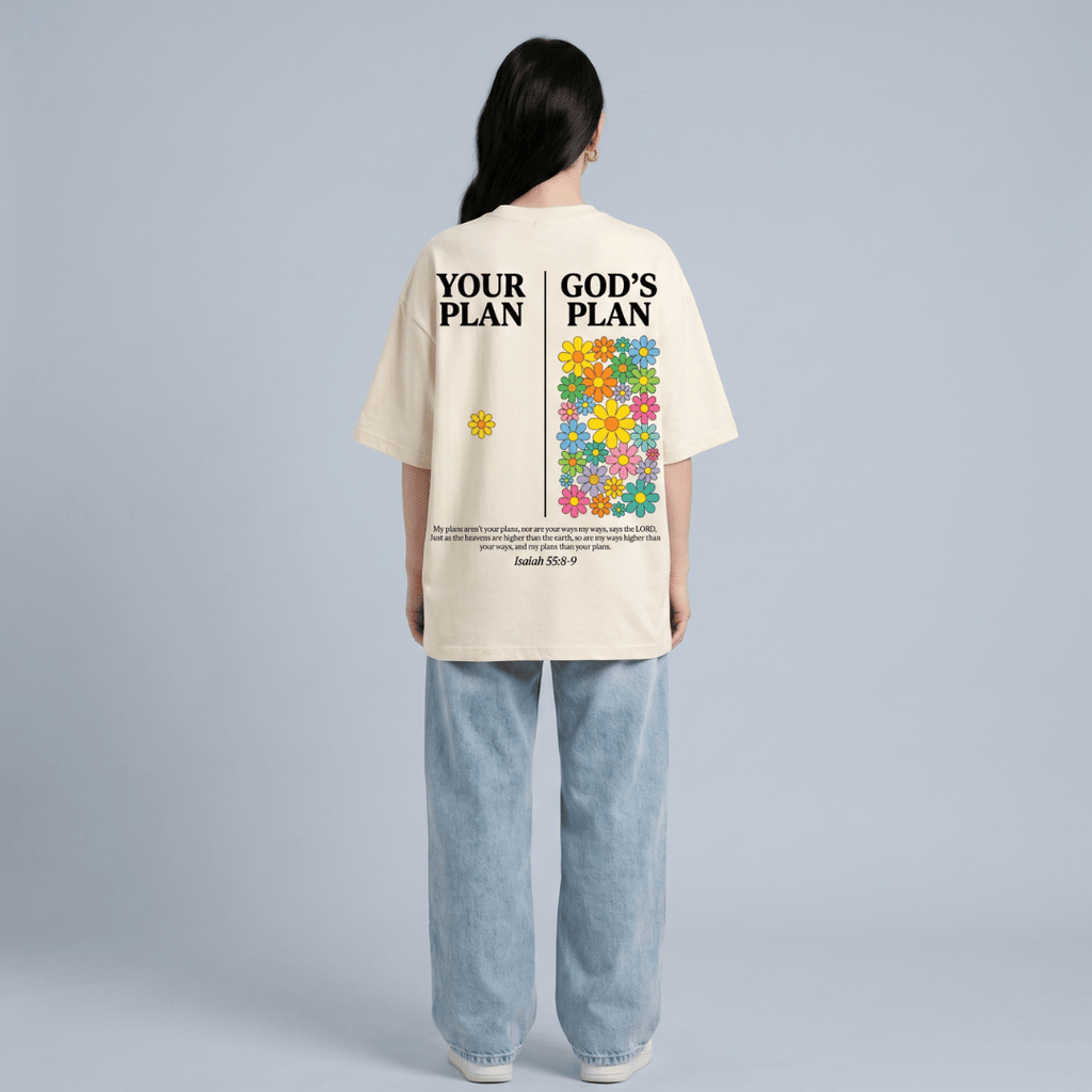 Tshirt oversized YOUR PLAN GOD PLAN / MUJER