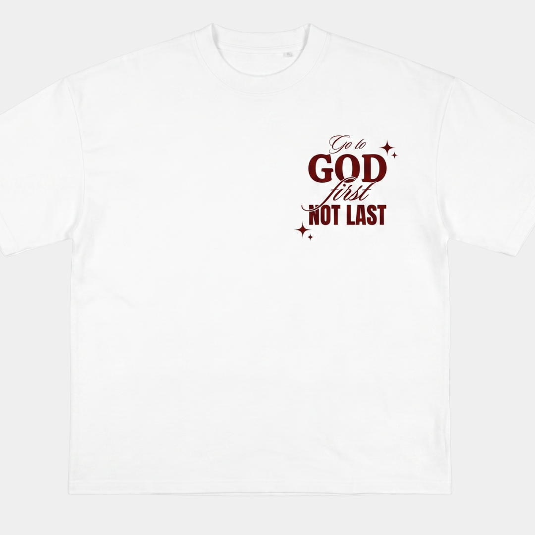 Tshirt oversized  GO TO GOD FIRST / MUJER