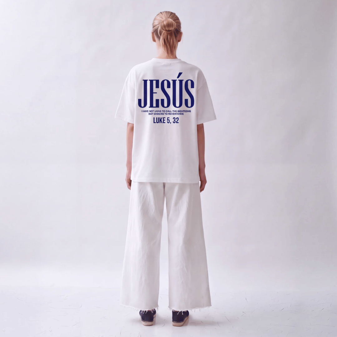 Tshirt oversized  JESUS LUKE 5:32 / MUJER