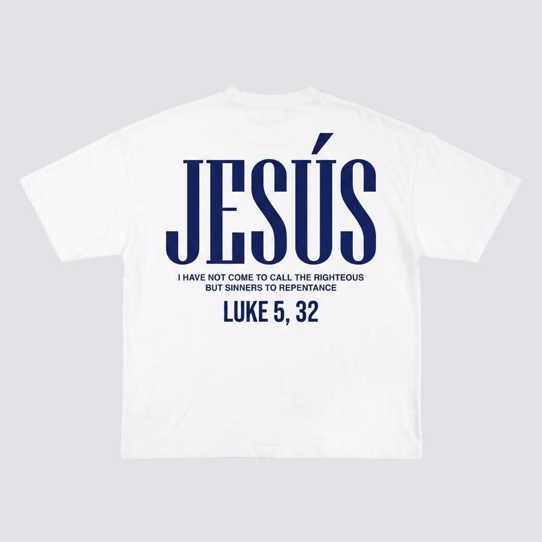 Tshirt oversized  JESUS LUKE 5:32 / MUJER