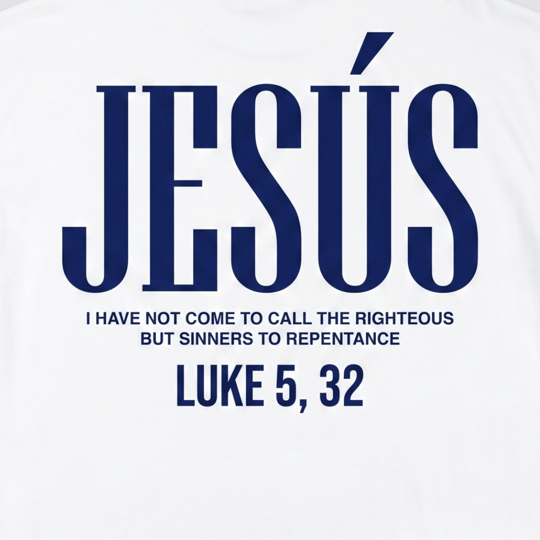 Tshirt oversized  JESUS LUKE 5:32 / MUJER
