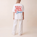 Tshirt oversized  WHATA FRIEND WE HAVE INJesus / MUJER