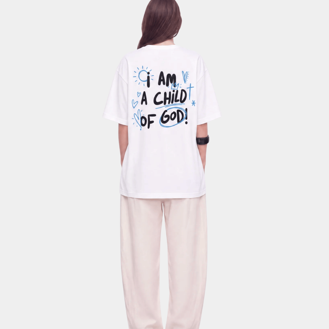Tshirt oversized  I AM A CHiLDT OF GOD! / MUJER