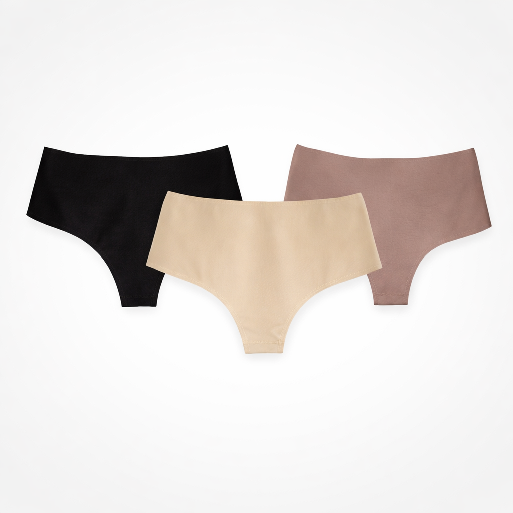 Paquete x 3 Tanga Control Abdomen Bajo – Moldeo Invisible y Confort Total