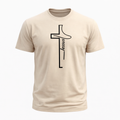 CAMISETA CAMEL CRUZ JESUS / HOMBRE