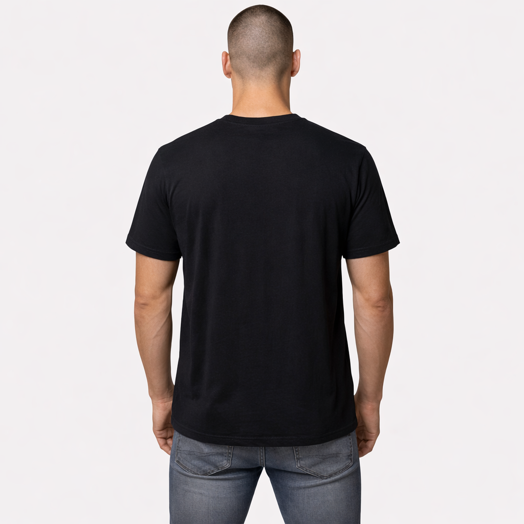 CAMISETA NEGRA LEON CRUZ JESUS / HOMBRE