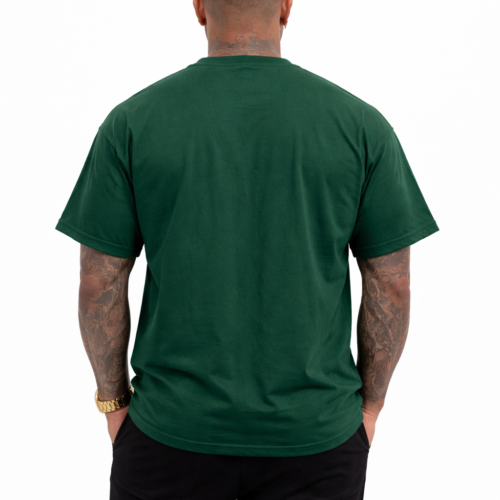 CAMISETA VERDE GOD IS GOD ALL THE TIME / HOMBRE