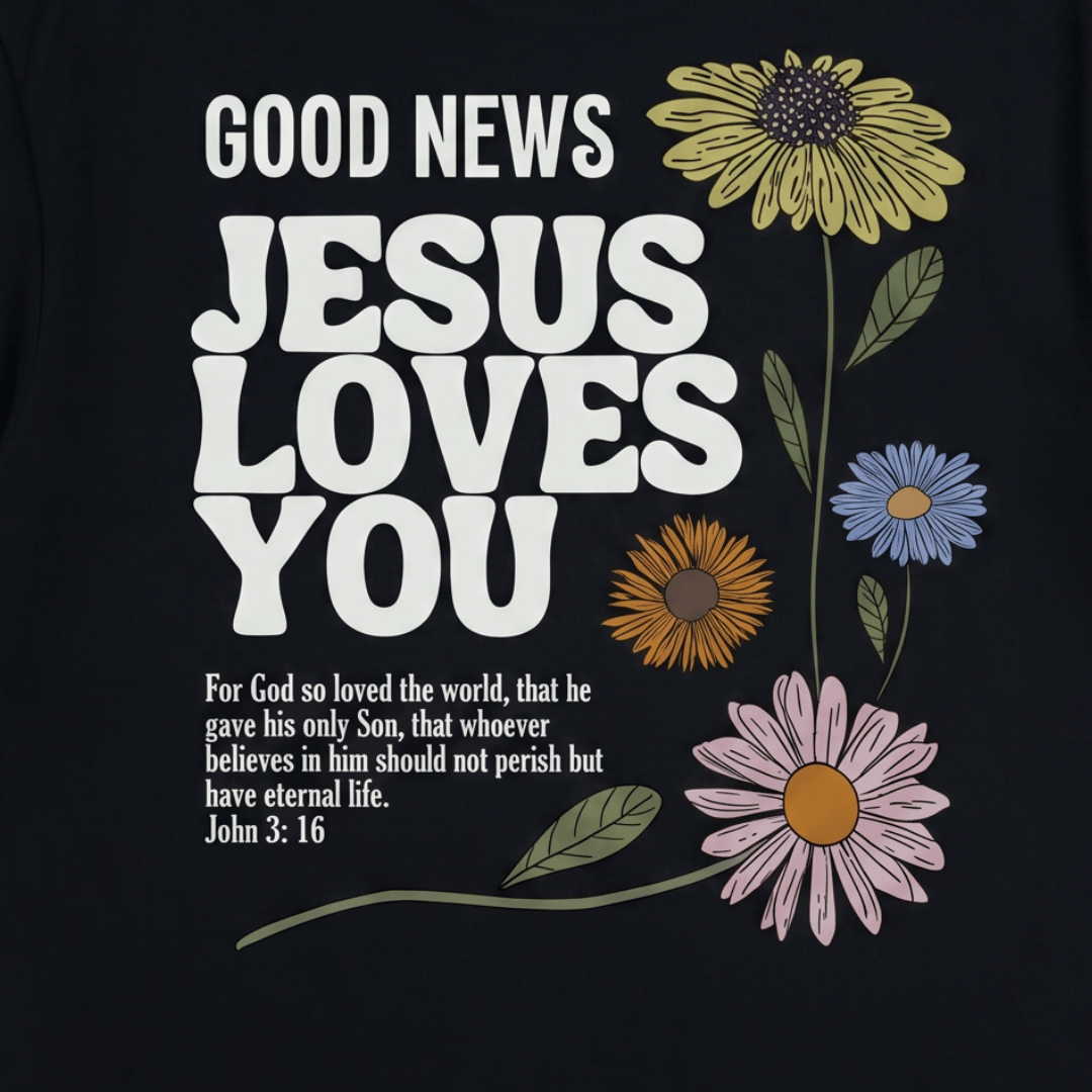 Tshirt oversized GOOD NEWS LOVES YOU / MUJER