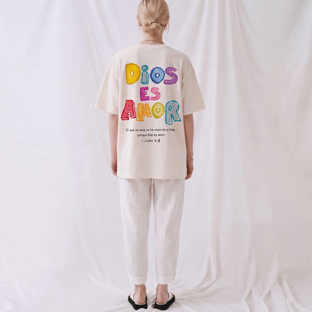 Tshirt oversized DiOS ES AMOR / MUJER