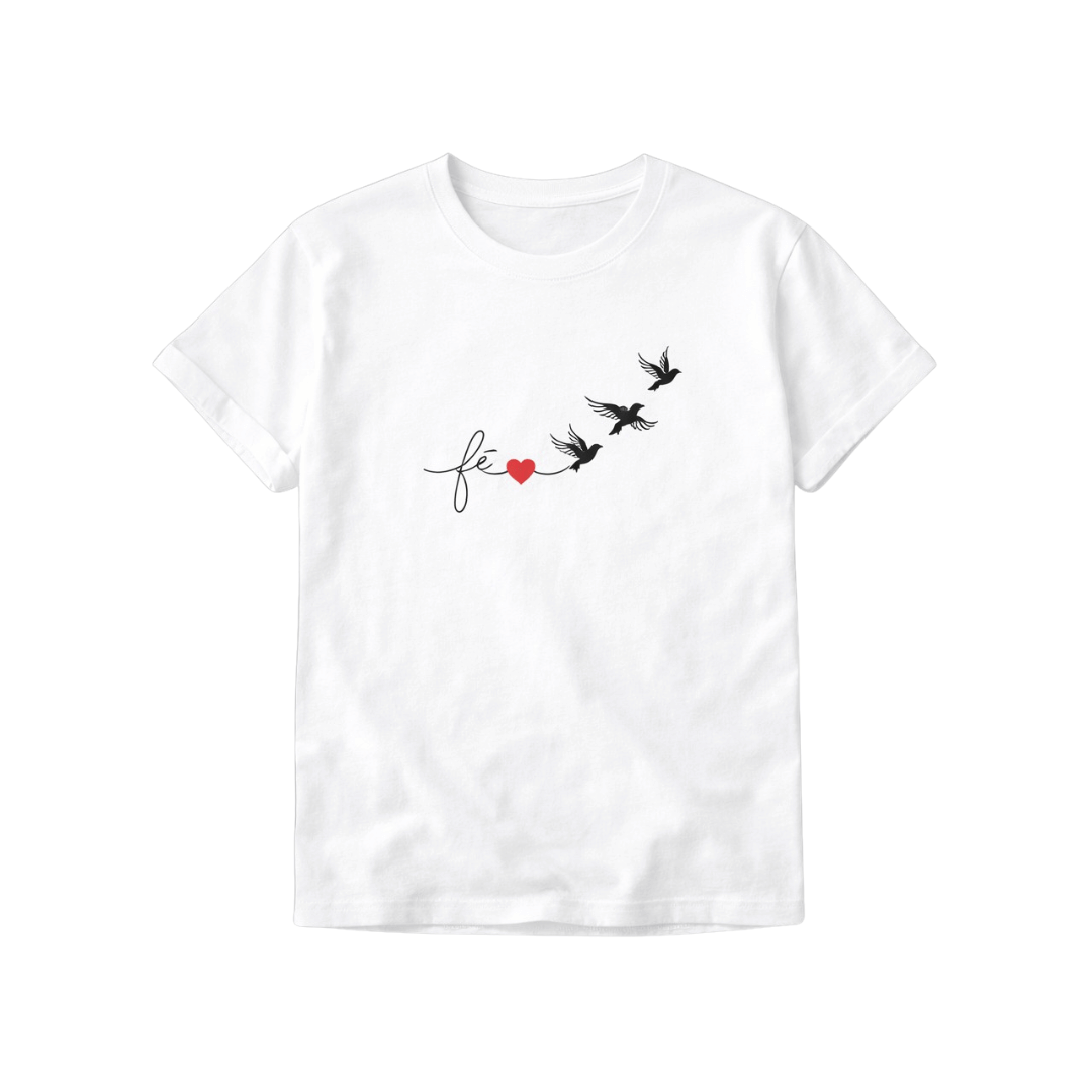 CAMISETA FE CORAZON 3 PALOMAS / MUJER