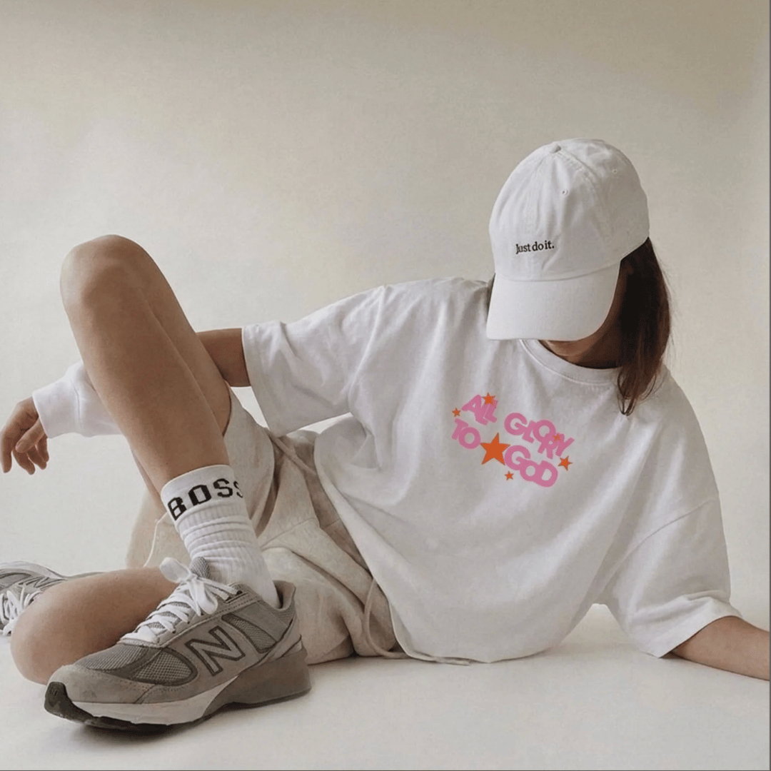 Tshirt oversized AL GLORY TO GOD / MUJER