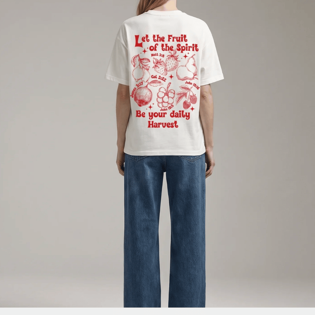 Tshirt oversized Let the Fruit of the Spirit / MUJER