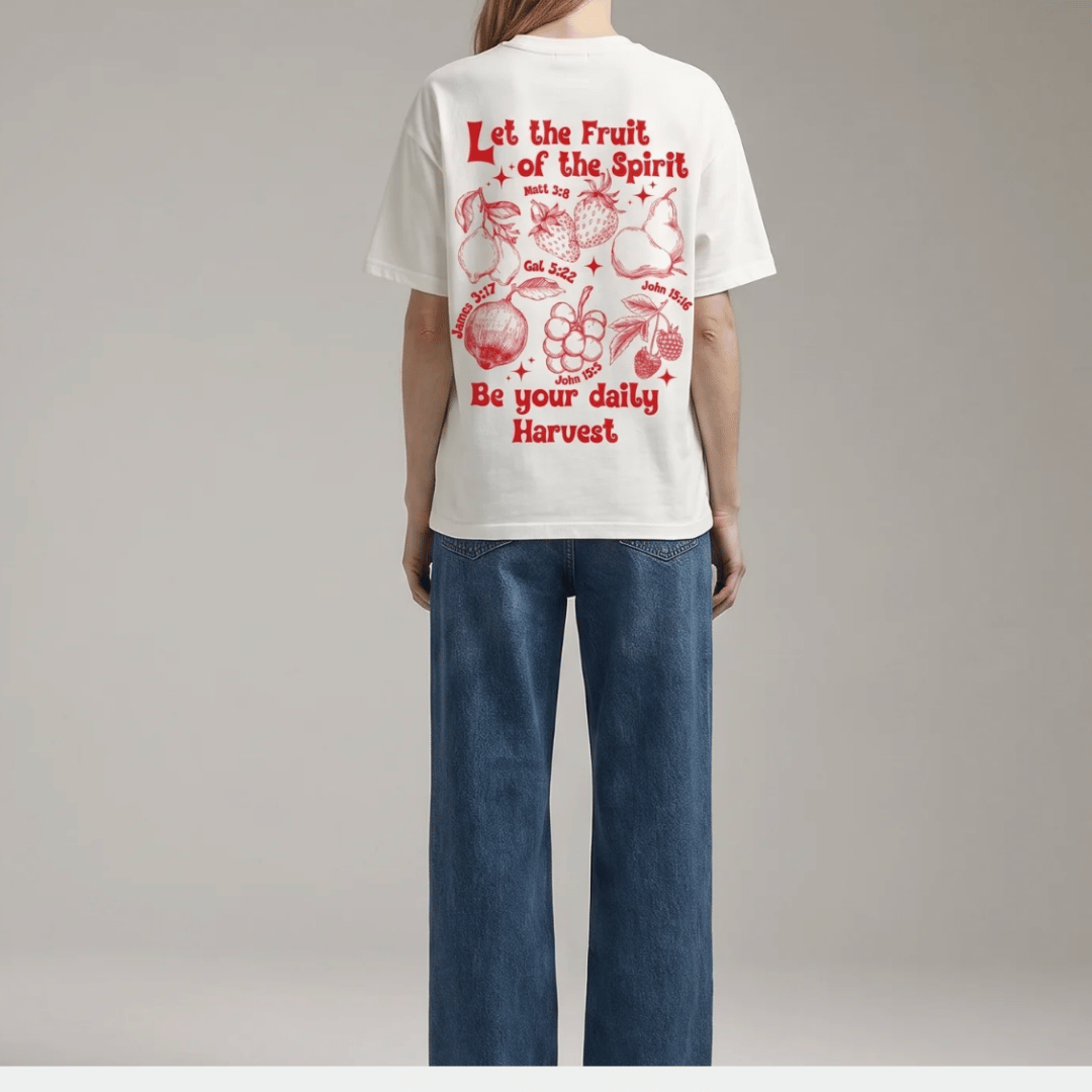 Tshirt oversized Let the Fruit of the Spirit / MUJER
