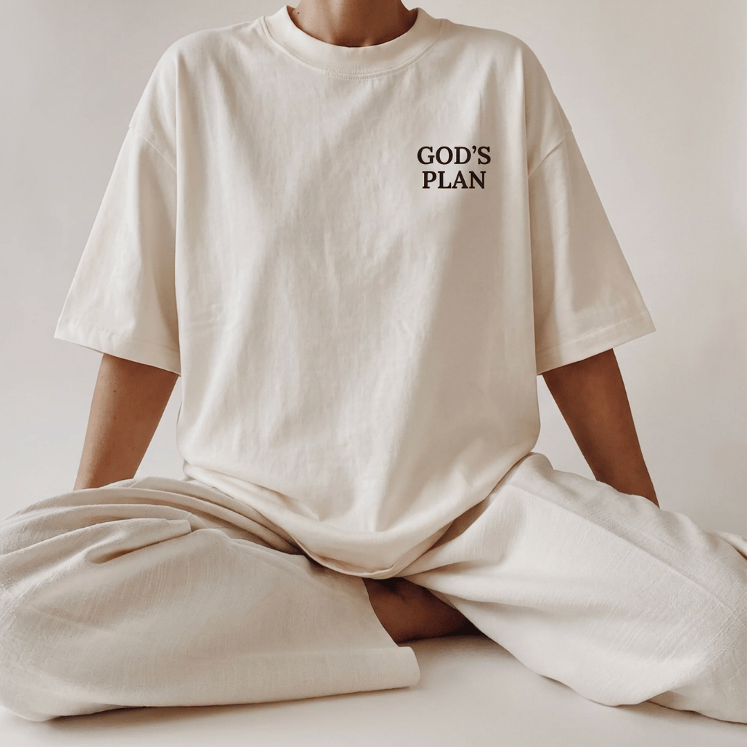 Tshirt oversized YOUR PLAN GOD PLAN / MUJER