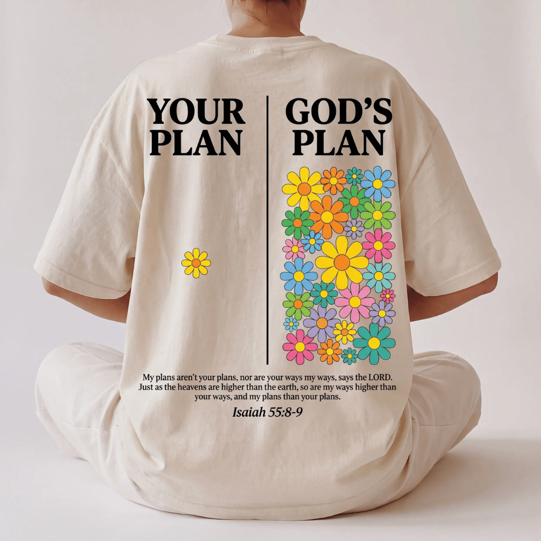 Tshirt oversized YOUR PLAN GOD PLAN / MUJER