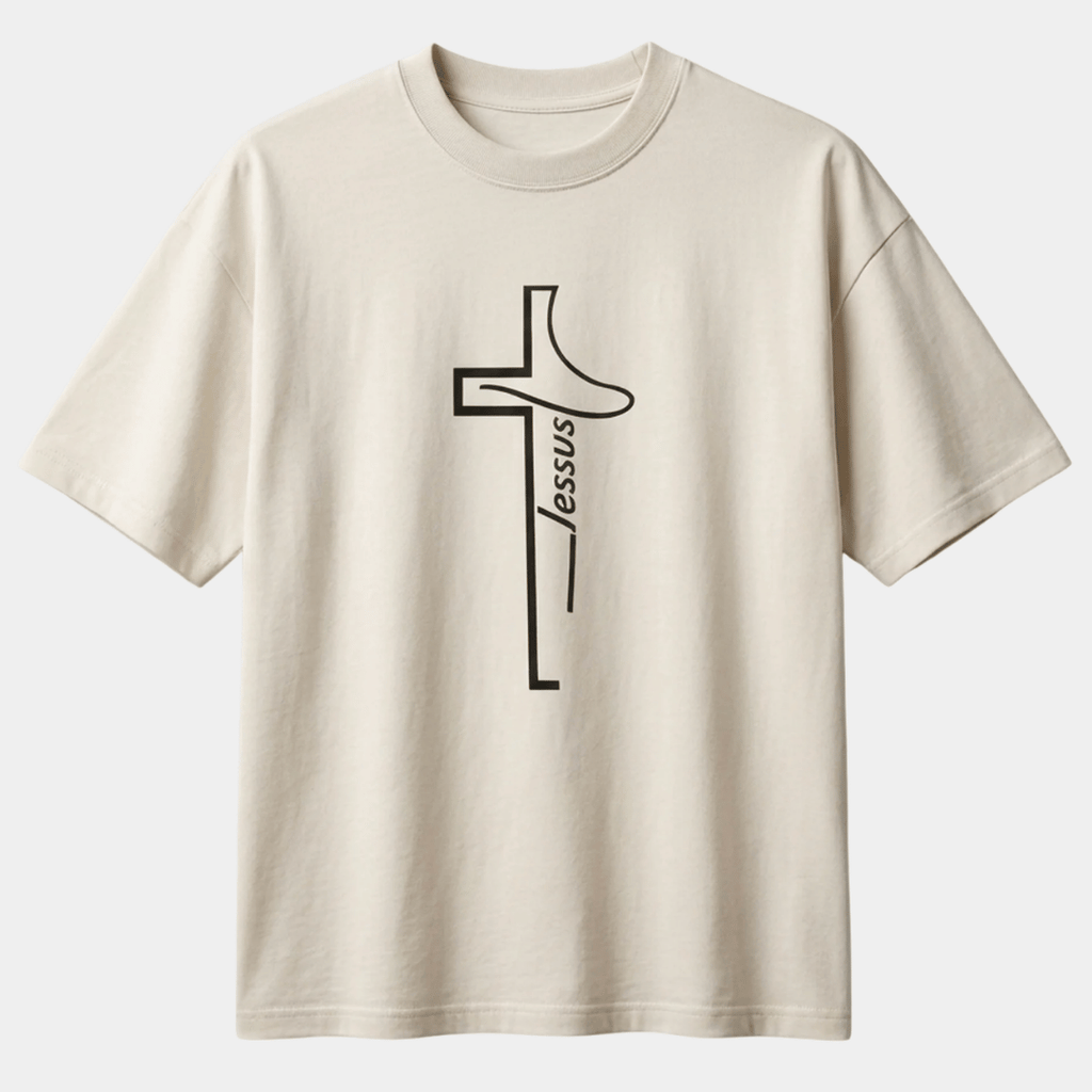 Tshirt oversized- CAMEL CRUZ JESUS / HOMBRE