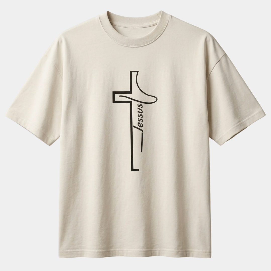 Tshirt oversized- CAMEL CRUZ JESUS / HOMBRE