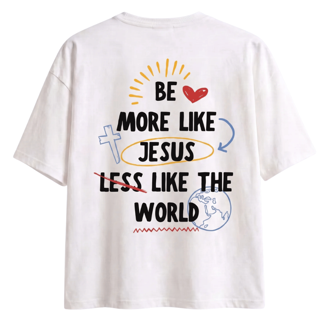 Tshirt oversized BE MORE LIKE JESUS / MUJER