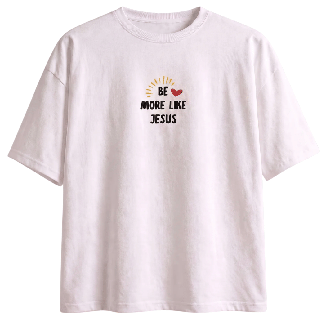 Tshirt oversized BE MORE LIKE JESUS / MUJER