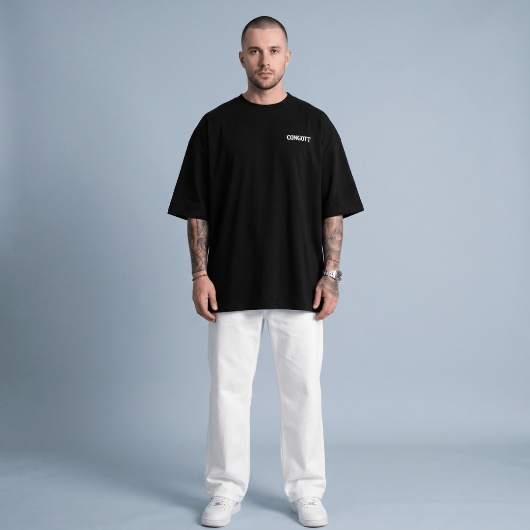 Tshirt oversized-PRAISE THE LORD/ HOMBRE