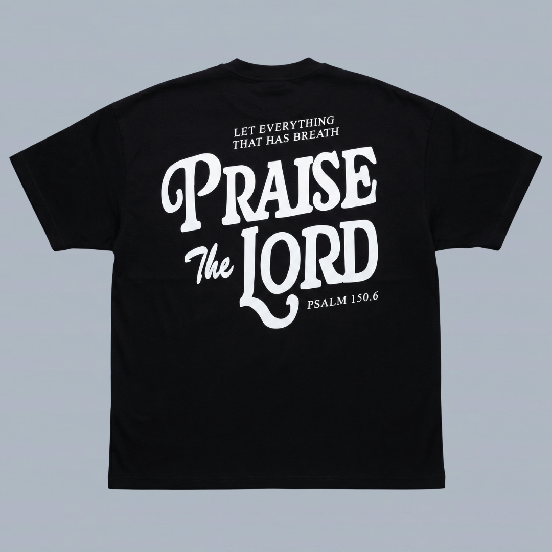Tshirt oversized-PRAISE THE LORD/ HOMBRE