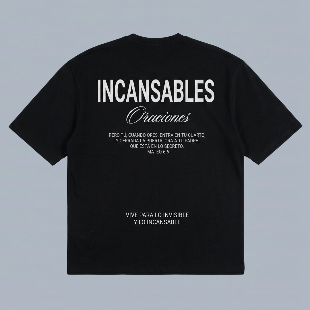 Tshirt oversized- INCANSABLES Oraciones/ HOMBRE