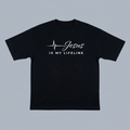 Tshirt oversized- JESUS IS MY LIFELINE / HOMBRE