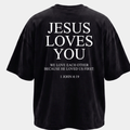 Tshirt oversized  JESUS LOVES YOU