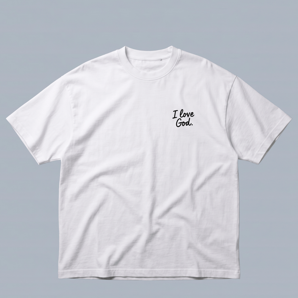 Tshirt oversized-I LOVE GOD / MUJER
