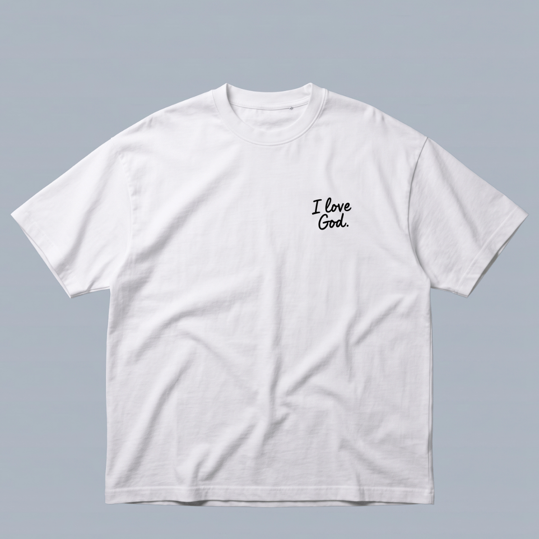 Tshirt oversized-I LOVE GOD / MUJER