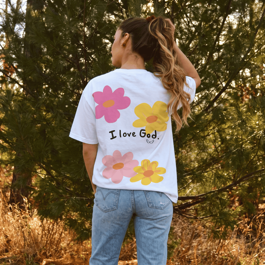 Tshirt oversized-I LOVE GOD / MUJER