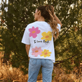 Tshirt oversized-I LOVE GOD / MUJER