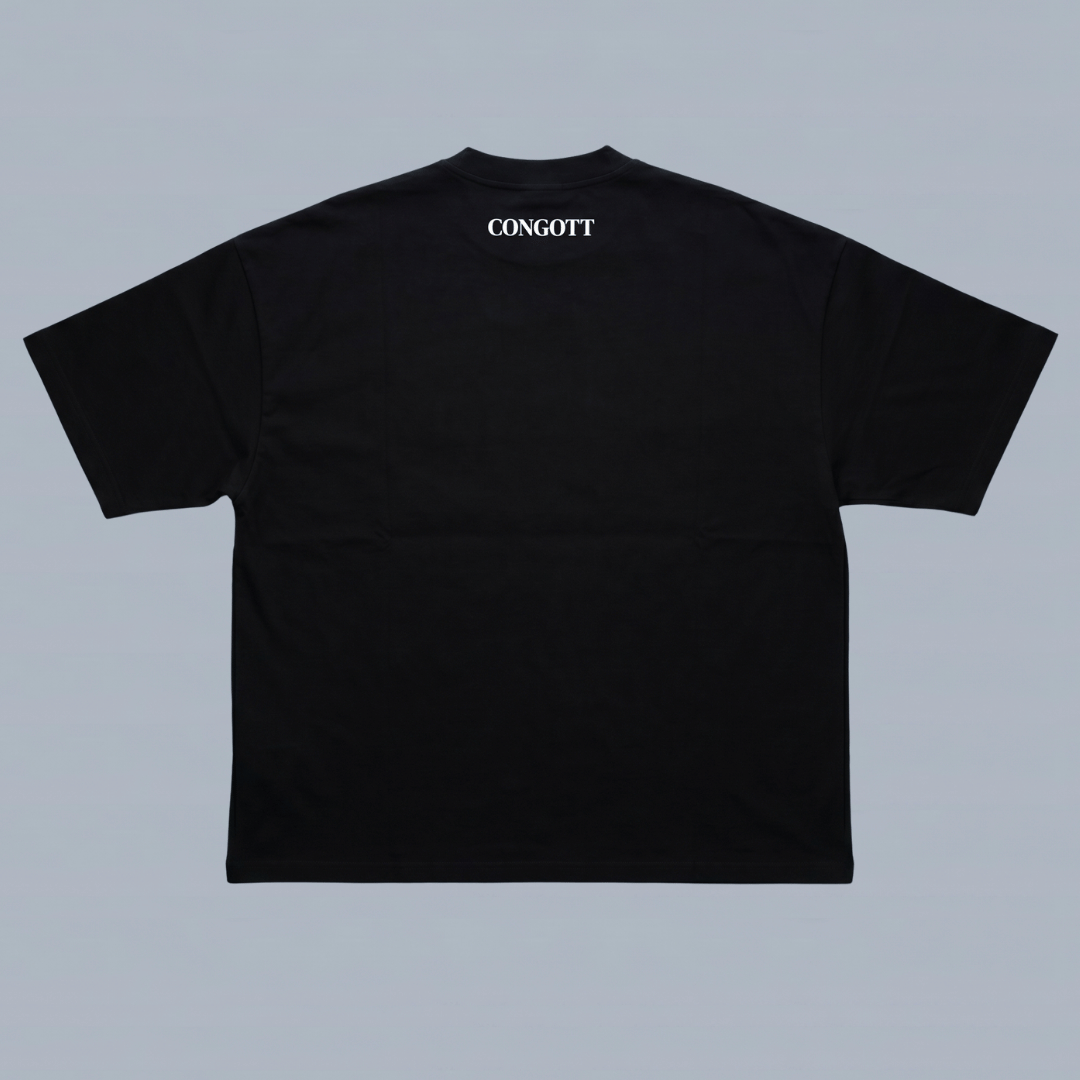 Tshirt oversized- NEGRA JESUS THE WAY