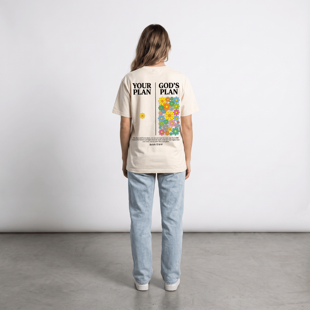 Tshirt oversized YOUR PLAN GOD PLAN / MUJER