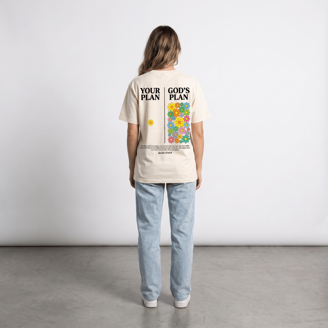 Tshirt oversized YOUR PLAN GOD PLAN / MUJER