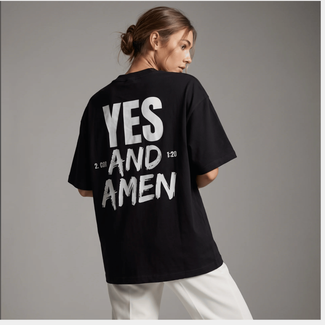 Tshirt oversized- MUJER-  YES AND AMEN